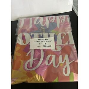 Mylar Foil Balloon Mother's Day Bulk Lot Bouquet Heart Kaleidoscope 5 Pack
